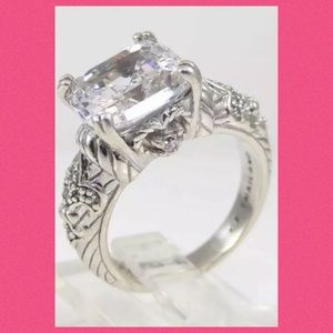 JUDITH RIPKA ASSCHER DIAMONIQUE FLEUR-DE-LIS RING